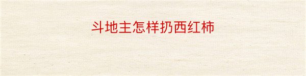 斗地主怎样扔西红柿